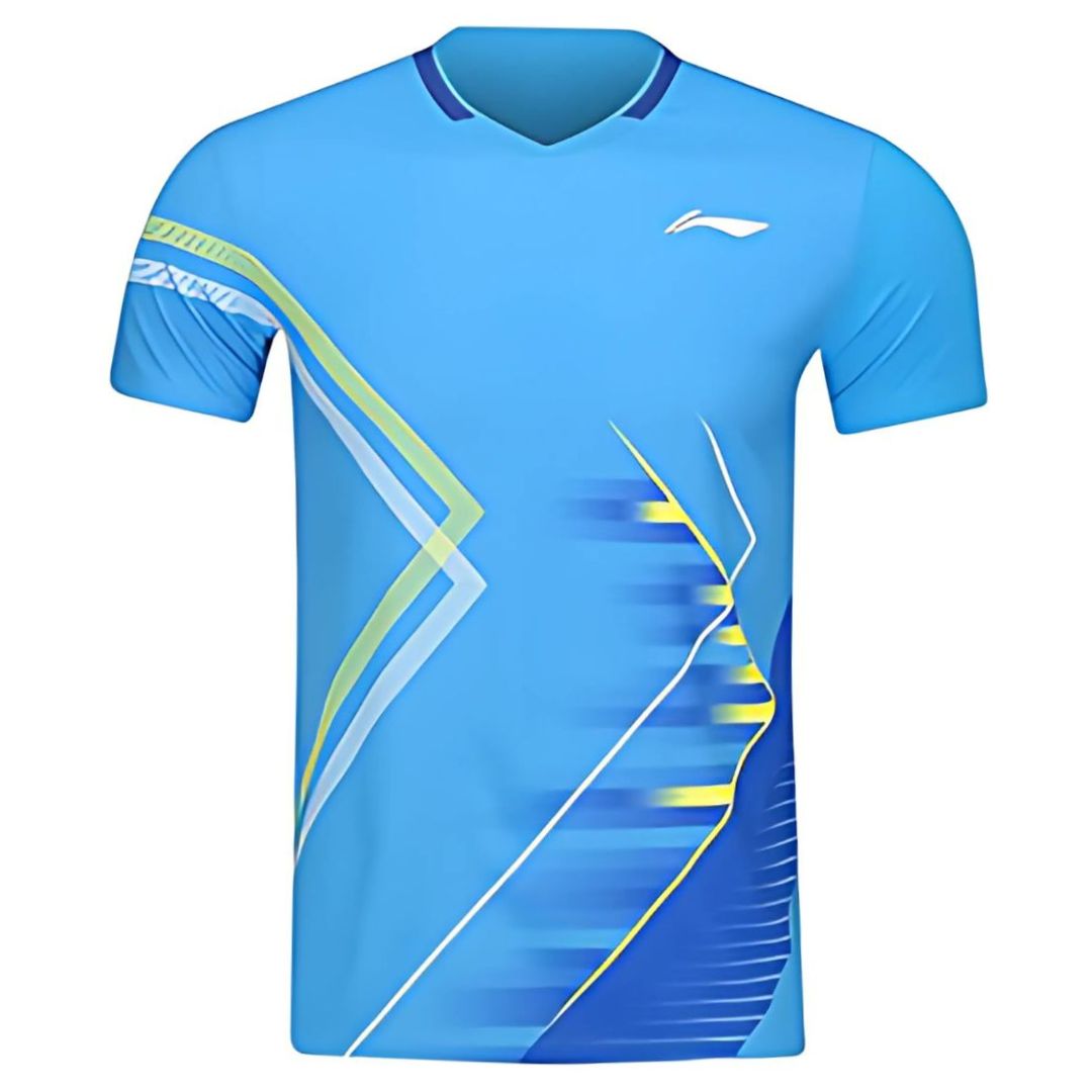 Li Ning Aayv051 4 Players T Shirt Blue